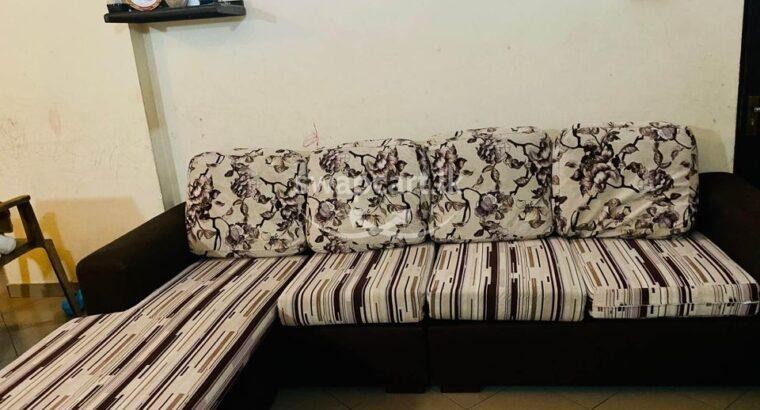 Damro L shape Sofa – USED ONLY 2 1/2 YEARS